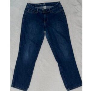 W62 Signature Fit Ankle Jeans Women 30x26 Size 8 Blue Denim Cropped